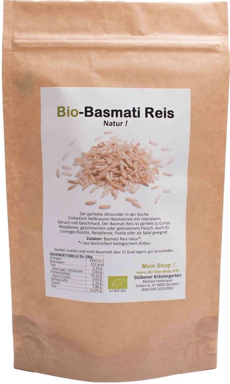 Bio Basmati Reis Natur Gro Handel X Kg Kaufen