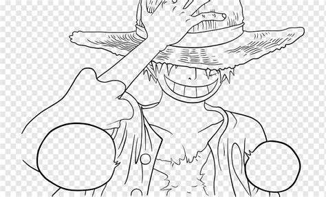 Linha Arte One Piece Monkey D Luffy Manga Mang Televis O