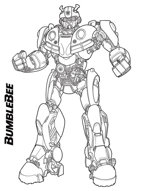 Autobot Bumblebee Coloring Page - Free Printable Coloring Pages for Kids