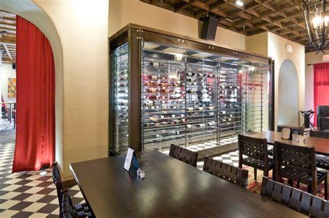 Frameless Wine Room Glass Doors Contemporary Wine Cellar New York