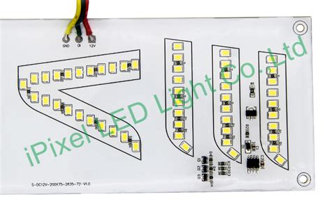 200x75mm Single Color Rigid Panel Custom LED IPixel LED