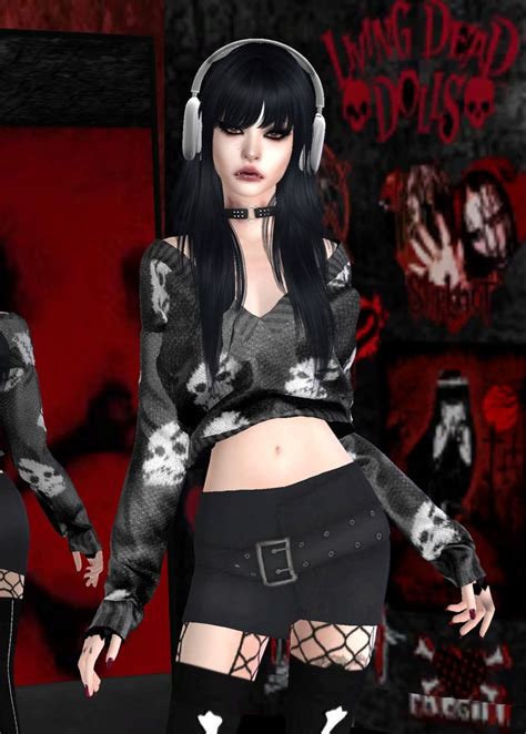 Sims Cc Emo Goth Alternative Scene Mallgoth Sims Sims Cc