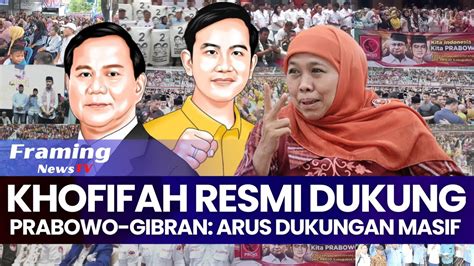 Khofifah Indar Parawansa Resmi Dukung Prabowo Gibran Dukungan Rakyat