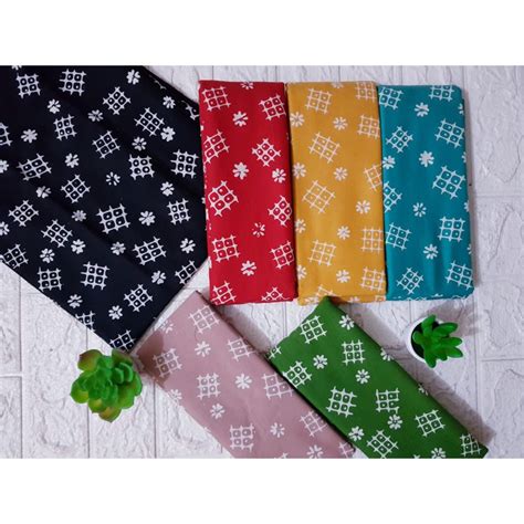 Jual Batik Cap 1 Warna Truntum Pagar Shopee Indonesia