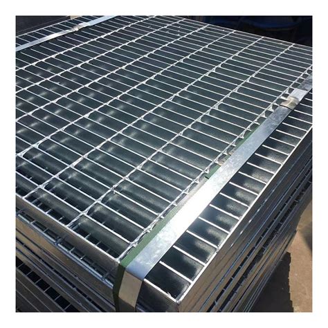 Custom Made Steel Grating Drainage Cover Serrated Metal Walkway Hot Dip