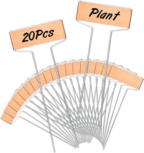 Kinglake Pcs Cm Copper Plant Labels Metal Garden Tags Markers