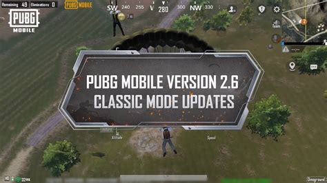 Pubg Mobile Classic Mode Update Youtube