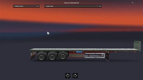 Empty Flatbed Trailer Mod Ets X Euro Truck Simulator Mod