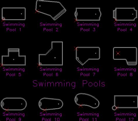 Swimming Pool 2D DWG Block For AutoCAD Designs CAD