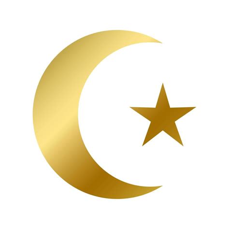 Islamic faith symbol isolated islam religious sign 2789144 Vector Art ...