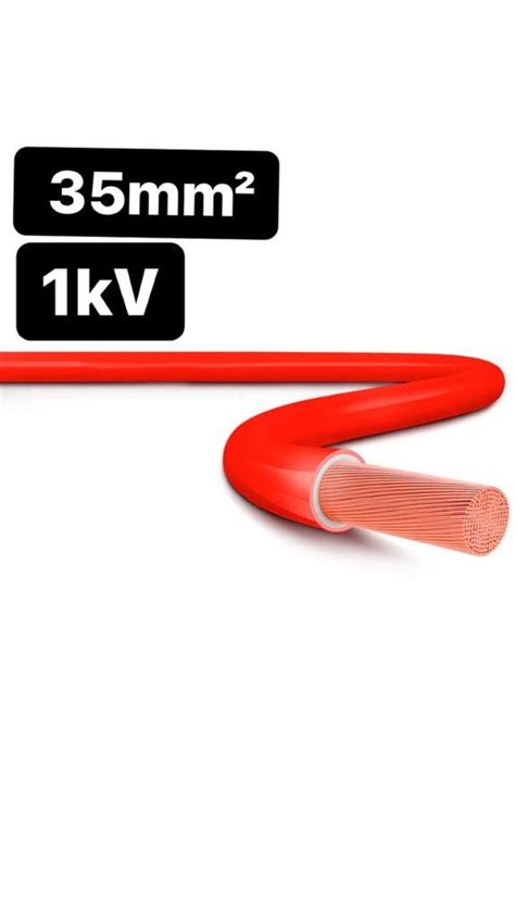 Cabo Flexível HEPR 1kV 35 0mm² Vermelho Corfio Cobrecom SIL SCCABLE