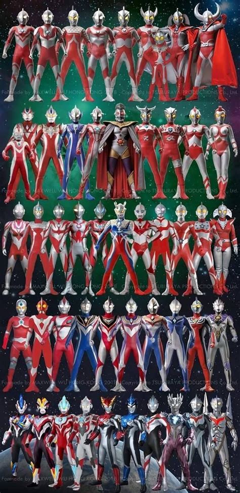 All Ultraman Kartun Pahlawan Super Gambar Animasi Kartun