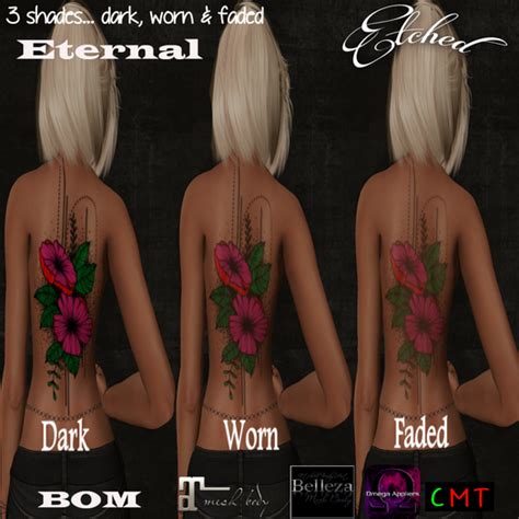 Second Life Marketplace Etched Eternal Bom Tattoo And Appliers