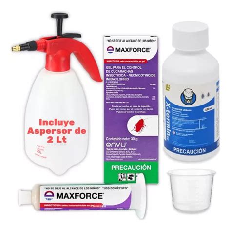 Kit Mata Cucarachas Maxforce Gel X termin Y Fumigador Plagas Envío gratis