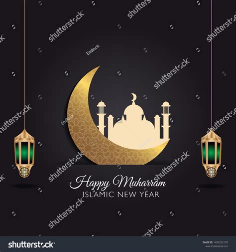 Happy New Hijri Year Islamic New Stock Vector Royalty Free 1492222178