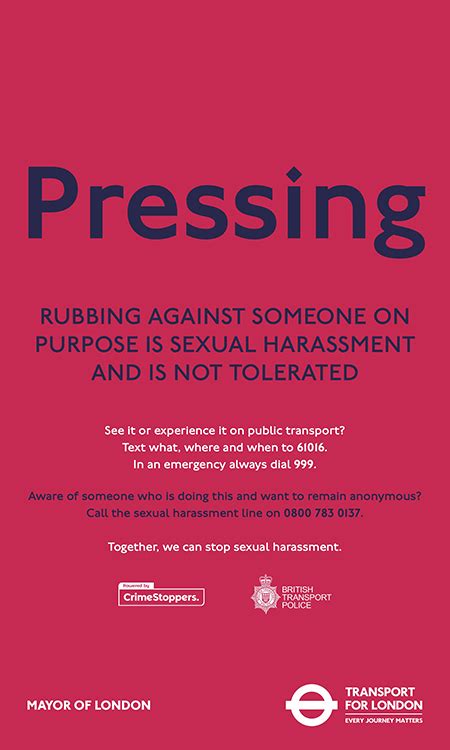 Transport For London Launches Campaign To Tackle Sexual Harassment