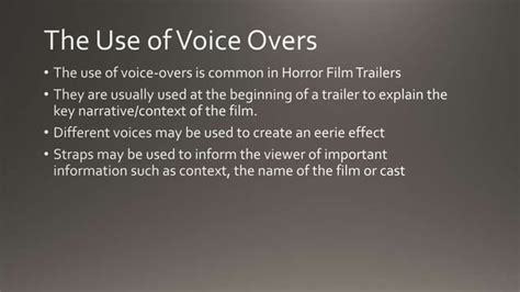 Conventions Of Horror Trailers Ppt