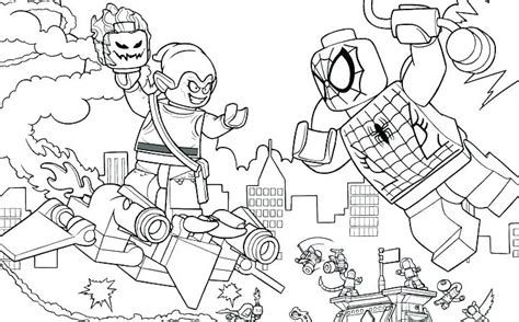 Lego Marvel Superheroes Coloring Pages At Getcolorings Free