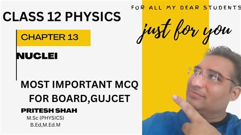 Chapter Nuclei Class Physics Chapter Mcq Nuclei Mcq