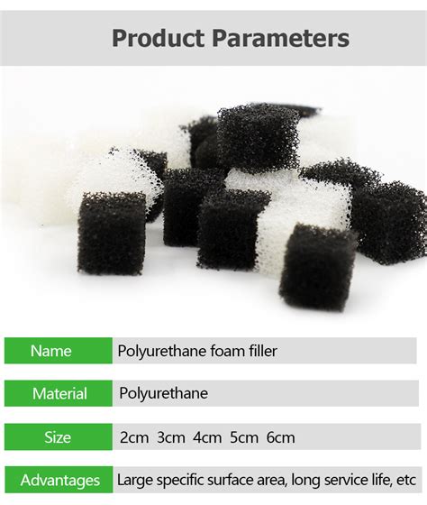 New Products Polyurethane Sponge Biologic Padding 15 Ppi Open Cell