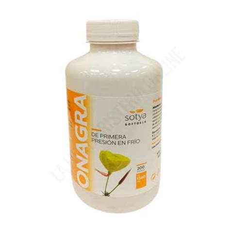 Aceite De Onagra 1000 Mg Sotya 200 Perlas SOTYA Herbolario Online