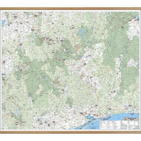 High Country Victoria Wall Map Geographica