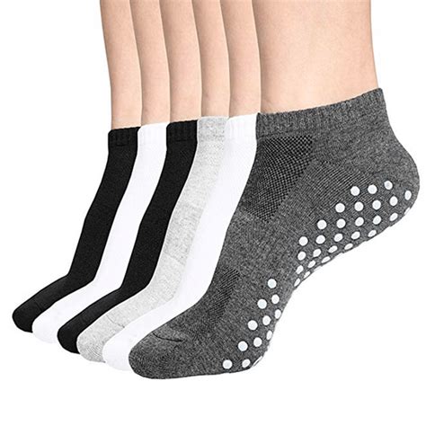 Low-Cut Non-Slip Socks (6 Pairs) - Senior Safety Devices