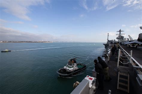 U S Navy’s Newest Aircraft Carrier Uss Gerald R Ford Cvn 78 Arrives In Portsmouth U S