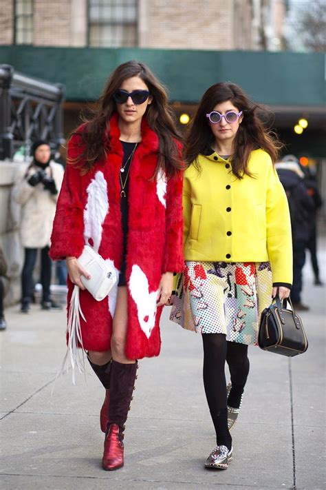 Eleonora Carisi And Valentina Siragusa New York Fashion Week Street