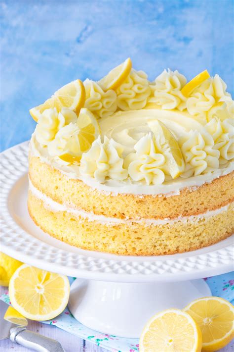 Easy Lemon Cake All In One Lemon Sponge Charlotte S Lively Kitchen