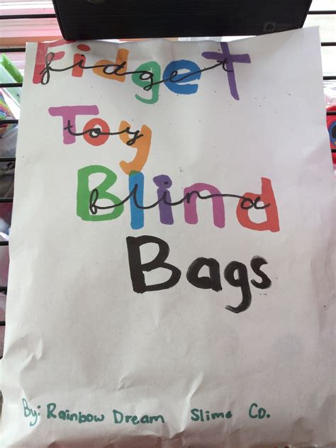 Fidget Toy Blind Bag - Etsy