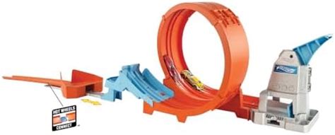 Hot Wheels City Super Twist Tire Shop Playset Spin The Key To Make Cars Travel Through The