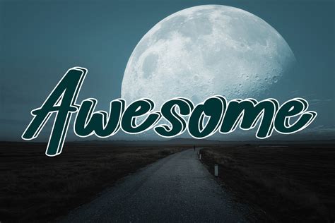 Awesome Font by el hotcig · Creative Fabrica