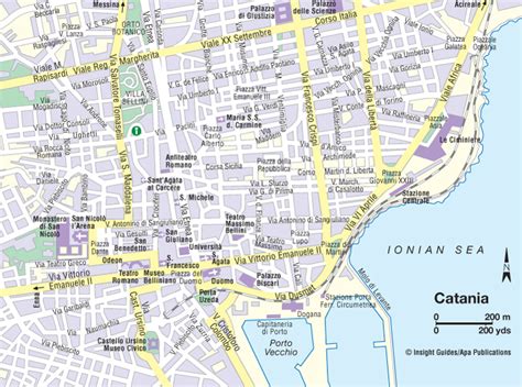 Catania Map - Italy