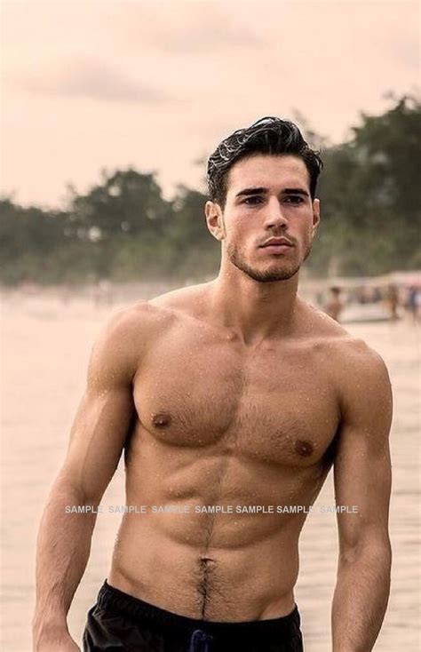 Matted SHIRTLESS Photograph X CU Beautiful Muscular Dude With Treasure Trail Male Gay