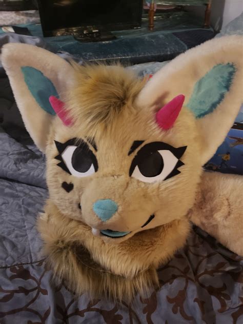 Fennec Fox Dragon Hybrid Fursuit Head And Tail Etsy