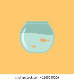 Fishbowl Hand Drawn Outline Doodle Icon Stock Vector Royalty Free