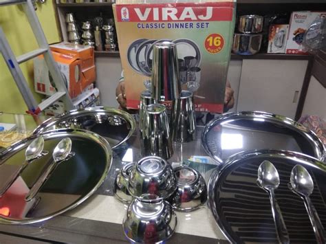 16 Piece Stainless Steel Dinner Set At Rs 1450 Set Dinner Set In