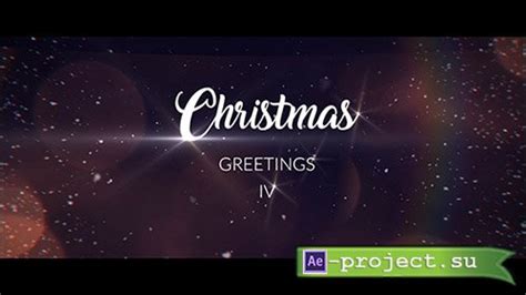 Videohive Christmas Greetings Iv Project For After Effects