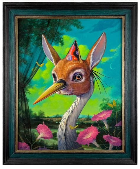 John Walker Heron Incognito Acrylic On Panel Beinart Gallery