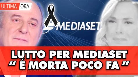 TUTTA MEDIASET IN LACRIME LA TERRIBILE NOTIZIA É APPENA ARRIVATA