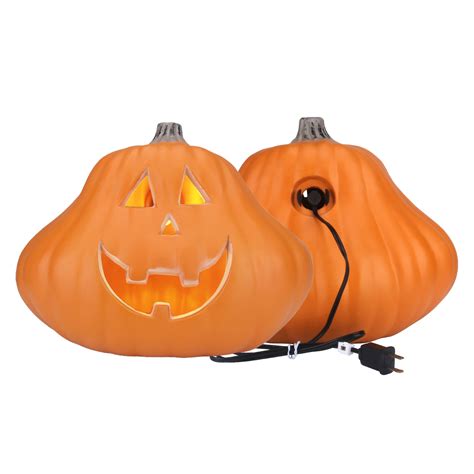 10in Halloween Pumpkin Lantern, Jack o Lanterns Light Up Pumpkin ...