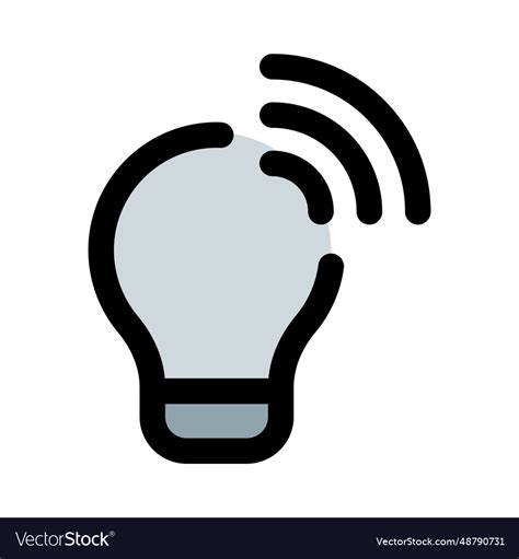 Portable wireless lamp controlled via wifi Vector Image