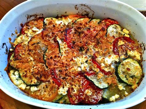 Spoonfed Eggplant Zucchini And Tomato Gratin