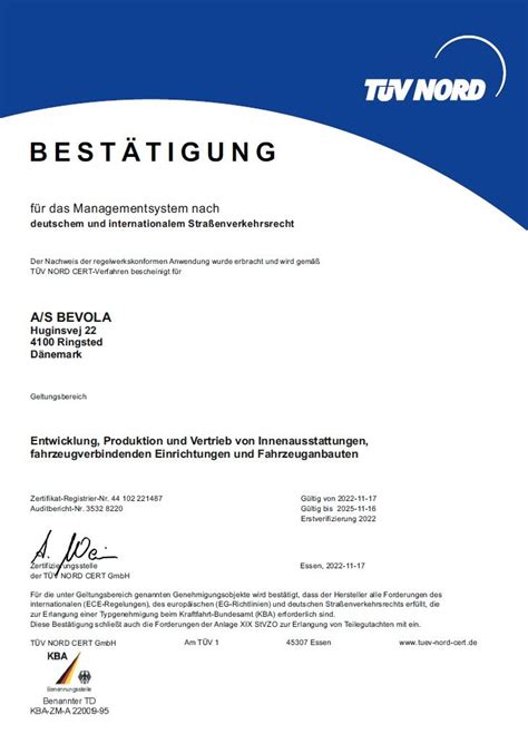 TÜV certified