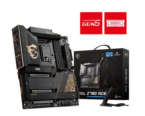 MSI MEG Z790 ACE E ATX Support 12th 13th 14th Gen Intel Processor