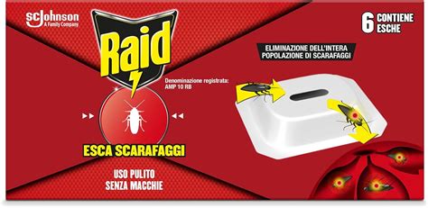 Raid Esca Scarafaggi Insetticida Inodore Pronta All Uso In Spazi