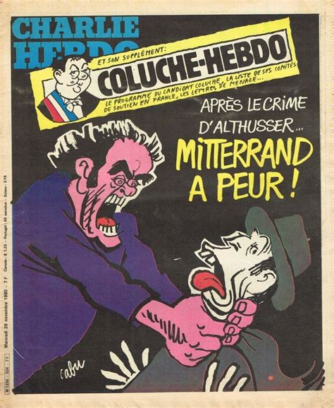 Charlie Hebdo Novembre Couverture Cabu Coluche