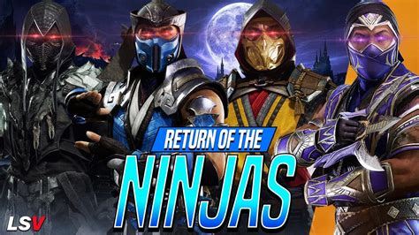 The NINJAS Return Rain Sub Zero Scorpion Noob Saibot MK11