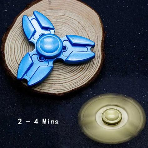 Two Color Tri Spinner Hand Toy Metal EDC Fidget Spinner Aluminum Alloy